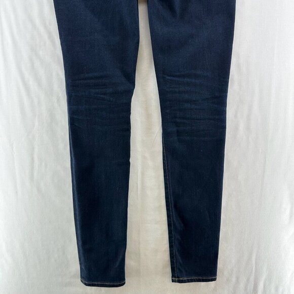 Madewell Jeans Womens Size 26T 9" Mid-Rise Skinny Dark Washed Stretch Denim Blue - Picture 6 of 12